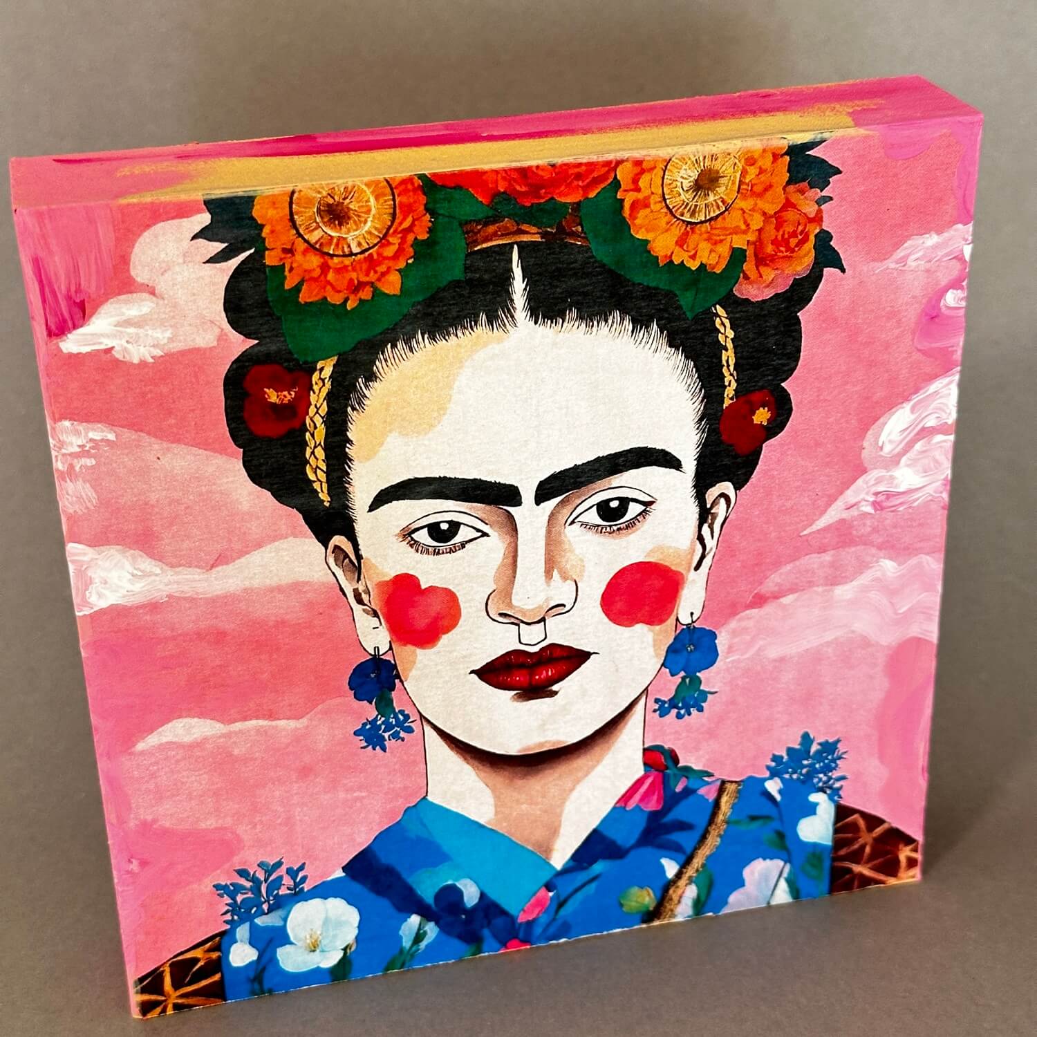 Frida Kahlo Holzbild